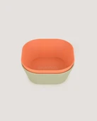 2'li Kare Kase Sage Green-Peach thumbnail 1
