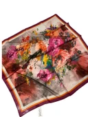 90 X 90 İpek Vual  İnce Eşarp - 04883 thumbnail 1