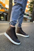 Bağcıklı Erkek Sneaker Bot Kahve thumbnail 4