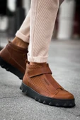 Cırtlı Erkek Sneaker Bot Taba thumbnail 1