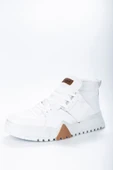 Bağcıklı Erkek Sneaker Bot Beyaz Beyaz thumbnail 4