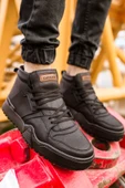 Bağcıklı Erkek Sneaker Bot Siyah Siyah thumbnail 3