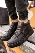 Bağcıklı Erkek Sneaker Bot Siyah Siyah thumbnail 1