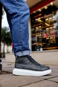Bağcıklı Erkek Sneaker Bot Antrasit thumbnail 1