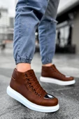 Bağcıklı Erkek Sneaker Bot Taba thumbnail 1