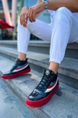 Bağcıklı Erkek Sneaker Bot Siyah thumbnail 4