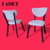 Elma Sandalye 1 Adet Beyaz thumbnail 1