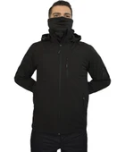 SİYAH SOFT SHELL MONT ÇİFT KAT POLARLI thumbnail 4
