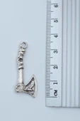 Viking Balta Gümüş Kaplama Örme Zincir Kolye thumbnail 3