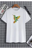 KUŞ Baskılı Oversize Penye T-shirt thumbnail 1