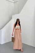 ETEK ŞANEL BOY SOFT KUMAŞ - Bej thumbnail 3