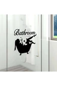 Kadın Figürlü Bathroom Banyo Sticker thumbnail 2