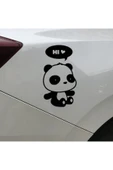 Sevimli Panda Tasarım  Oto Sticker 15*8 Cm thumbnail 1