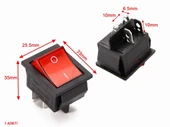 16A 250V On / Off Anahtar  Latch 4 Pin Buton Yüksek Akım Kcd4 Led Işıklı Switch Panel Tip Montaj Kutu Güç Kontrol Makine Motor Araba thumbnail 4