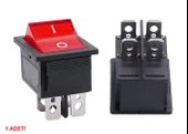 16A 250V On / Off Anahtar  Latch 4 Pin Buton Yüksek Akım Kcd4 Led Işıklı Switch Panel Tip Montaj Kutu Güç Kontrol Makine Motor Araba thumbnail 1
