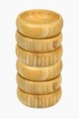 Bambu Ahşap Sosluk ve Çerezlik 10 cm 6'lı Set thumbnail 2