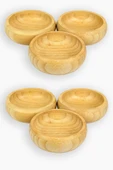 Bambu Ahşap Sosluk ve Çerezlik 10 cm 6'lı Set thumbnail 1