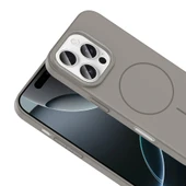 iPhone 16 Pro Kılıf Kablosuz Şarj Özellikli Ruby Silikon Kapak thumbnail 7