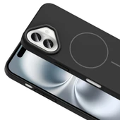 iPhone 16 Kılıf Kablosuz Şarj Özellikli Ruby Silikon Kapak thumbnail 6