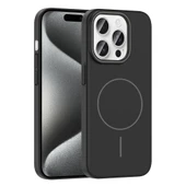 iPhone 15 Pro Kılıf Kablosuz Şarj Özellikli Ruby Silikon Kapak thumbnail 10