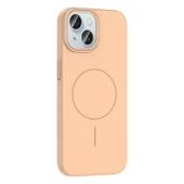 iPhone 15 Kılıf Kablosuz Şarj Özellikli Ruby Silikon Kapak thumbnail 3