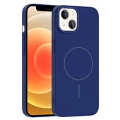 iPhone 13 Kılıf Kablosuz Şarj Özellikli Ruby Silikon Kapak thumbnail 11