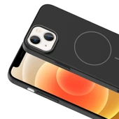 iPhone 13 Kılıf Kablosuz Şarj Özellikli Ruby Silikon Kapak thumbnail 7