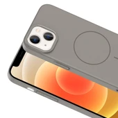 iPhone 13 Kılıf Kablosuz Şarj Özellikli Ruby Silikon Kapak thumbnail 5