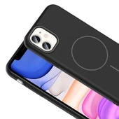 iPhone 11 Kılıf Kablosuz Şarj Özellikli Ruby Silikon Kapak thumbnail 5