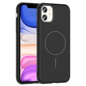 iPhone 11 Kılıf Kablosuz Şarj Özellikli Ruby Silikon Kapak thumbnail 1