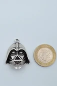 Star Wars - Darth Vader Gümüş Kaplama Örme Zincir Kolye thumbnail 4