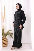 Taş Detaylı Elbise 3935 Siyah thumbnail 3