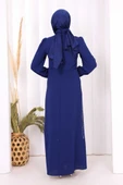Taş Detaylı Elbise 3935 Saks thumbnail 4
