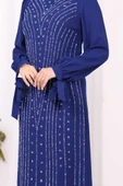 Taş Detaylı Elbise 3935 Saks thumbnail 6