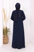 Taş Detaylı Elbise 6033 Lacivert thumbnail 4