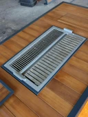 BUZ HAZNELİ İROKO AHŞAP MANGALLI MASA thumbnail 3