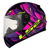 LS2 RAPID 2 ATHENA SİYAH-MOR KASK thumbnail 2