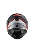 LS2 Ff800 Storm 2 Nerve Mat Black Red Motorcu Kaskı thumbnail 3