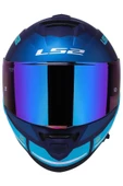LS2 Storm 2 Slant Mat Mavi Turuncu Kask thumbnail 4