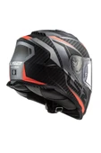 LS2 Storm 2 Racer Mat Tıtanıum-neon Turuncu Kask thumbnail 2