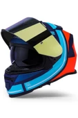 LS2 Storm 2 Slant Mat Mavi Turuncu Kask thumbnail 3