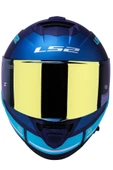 LS2 Storm 2 Slant Mat Mavi Turuncu Kask thumbnail 4