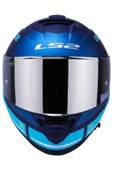 LS2 Storm 2 Slant Mat Mavi Turuncu Kask thumbnail 4