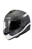 LS2 Strobe 2 Vıctory Mat Gri-mavi-kum Kask thumbnail 1