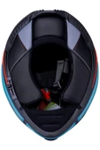 LS2 Storm 2 Slant Mat Mavi Turuncu Kask thumbnail 5