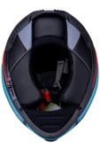 LS2 Storm 2 Slant Mat Mavi Turuncu Kask thumbnail 6