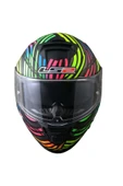 LS2 Storm 2 Power Mat Siyah-gökkuşağı Kask thumbnail 6