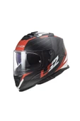 LS2 Ff800 Storm 2 Nerve Mat Black Red Motorcu Kaskı thumbnail 2