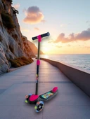 Swing Scooter Işıklı - Pembe (Kutulu) thumbnail 1