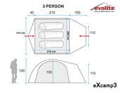 Evolite Excamp 3 Pro Çadır - 4 Mevsim thumbnail 4